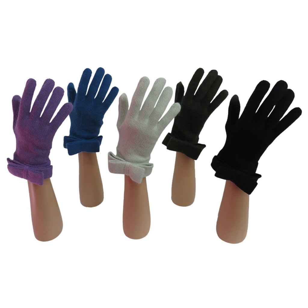 Knit Glove With Bow Portolano Canada