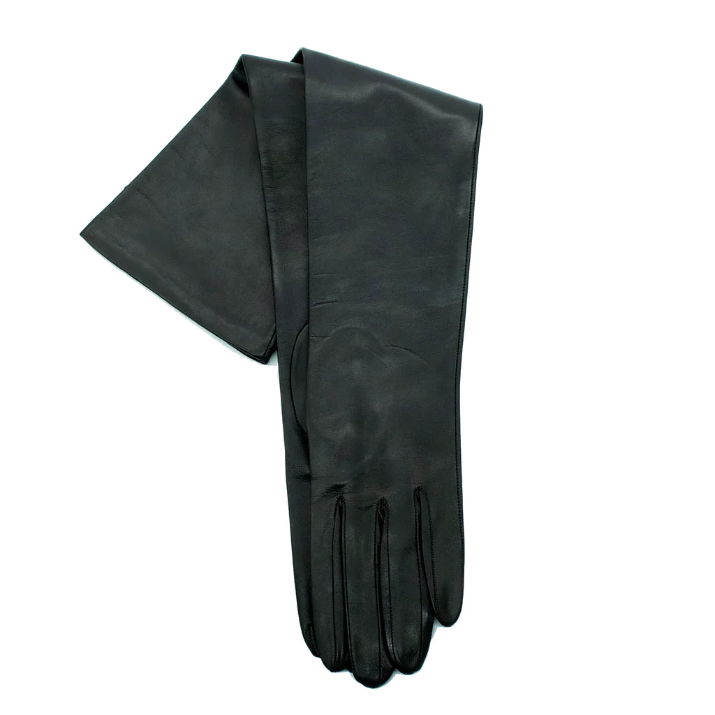 Leather Gloves 8 BL Silk Lined , Ladies