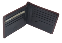 DEERSKIN  Wallet, TAN Deerskin outer with Black Nappa Inner