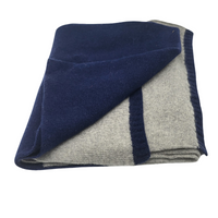 Cashmere  Colourblock scarf  for HIM,   Grey/Navy