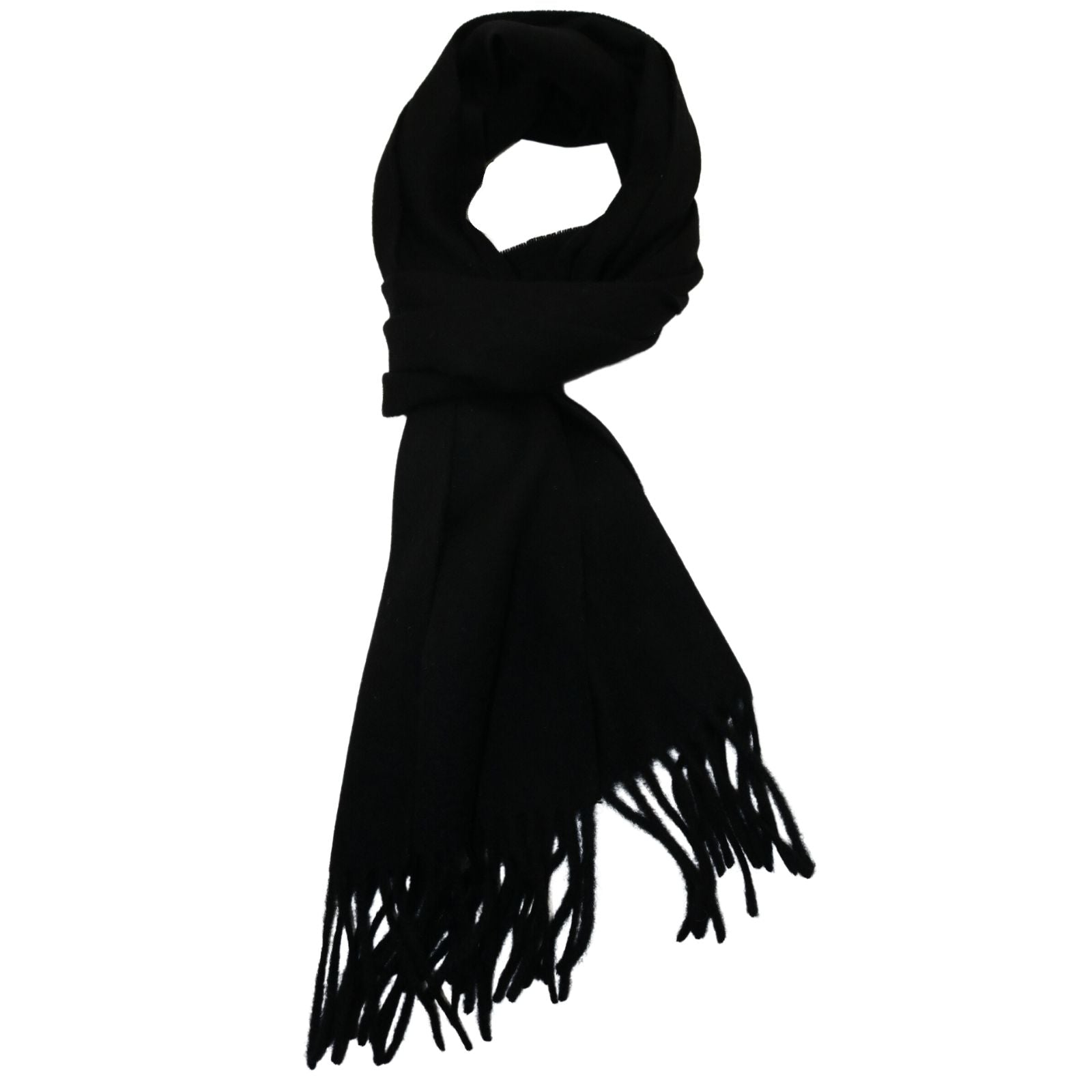 CASHMERE SCARF WITH FRINGE