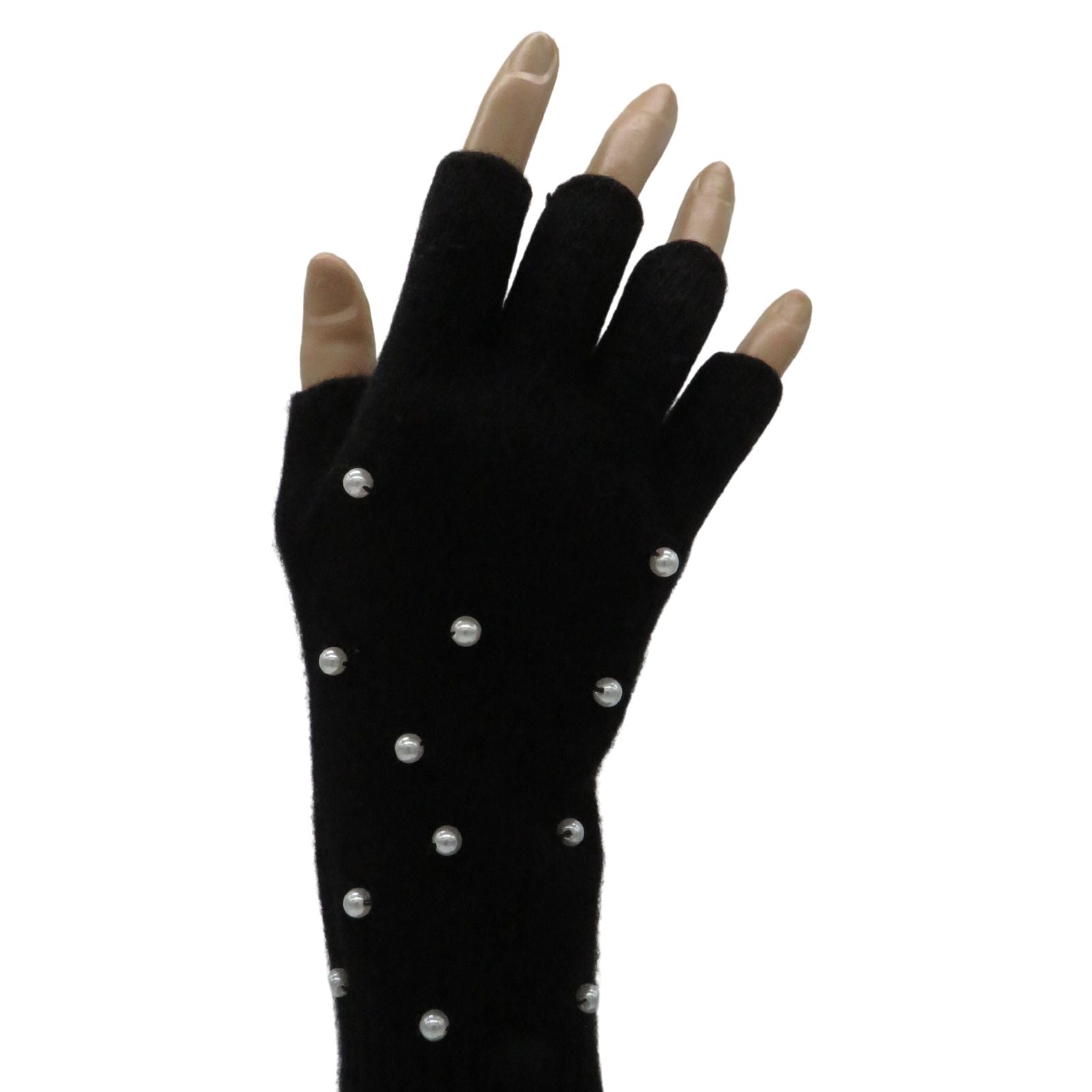 Cut Pearls Cashmere Glove