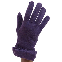 Knit Glove With Bow