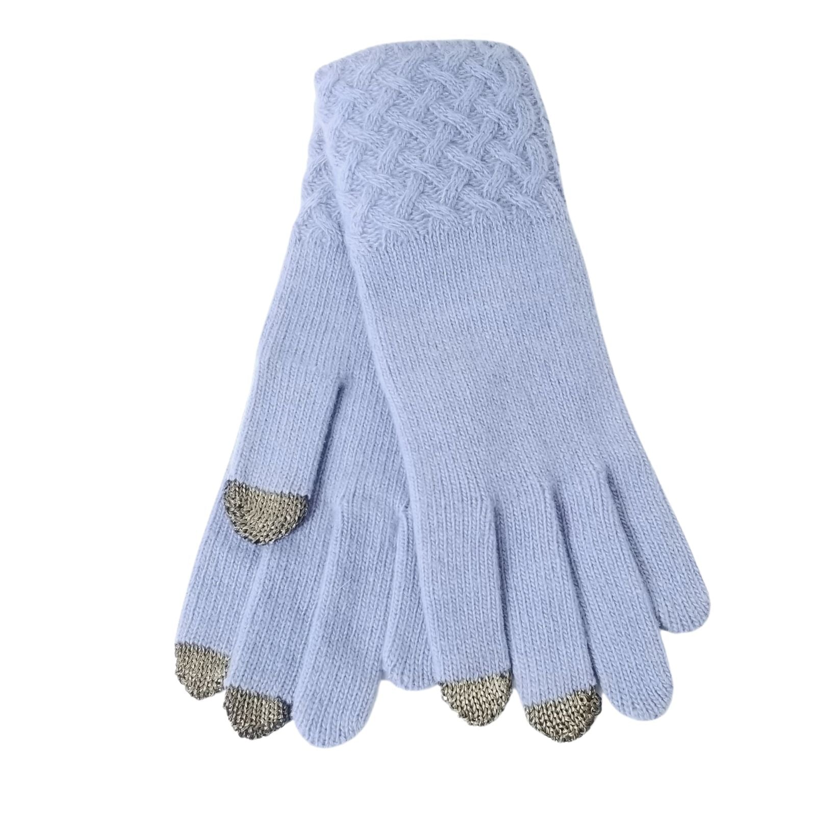 Cashmere glove  Periwinkle with Touch Tips