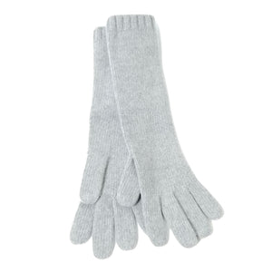 Cashmere glove 12"  Light Heather Grey