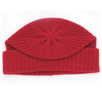 Cashmere hat, unisex fold over hat