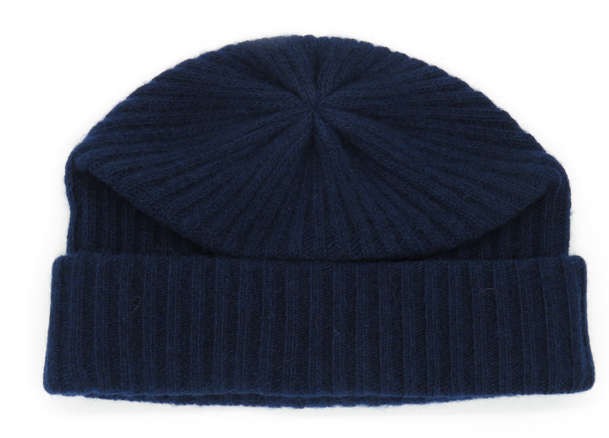 Cashmere hat with folded cuff, UNISEX