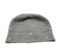 Cashmere  Cloche/cap with  Pearls and crystals
