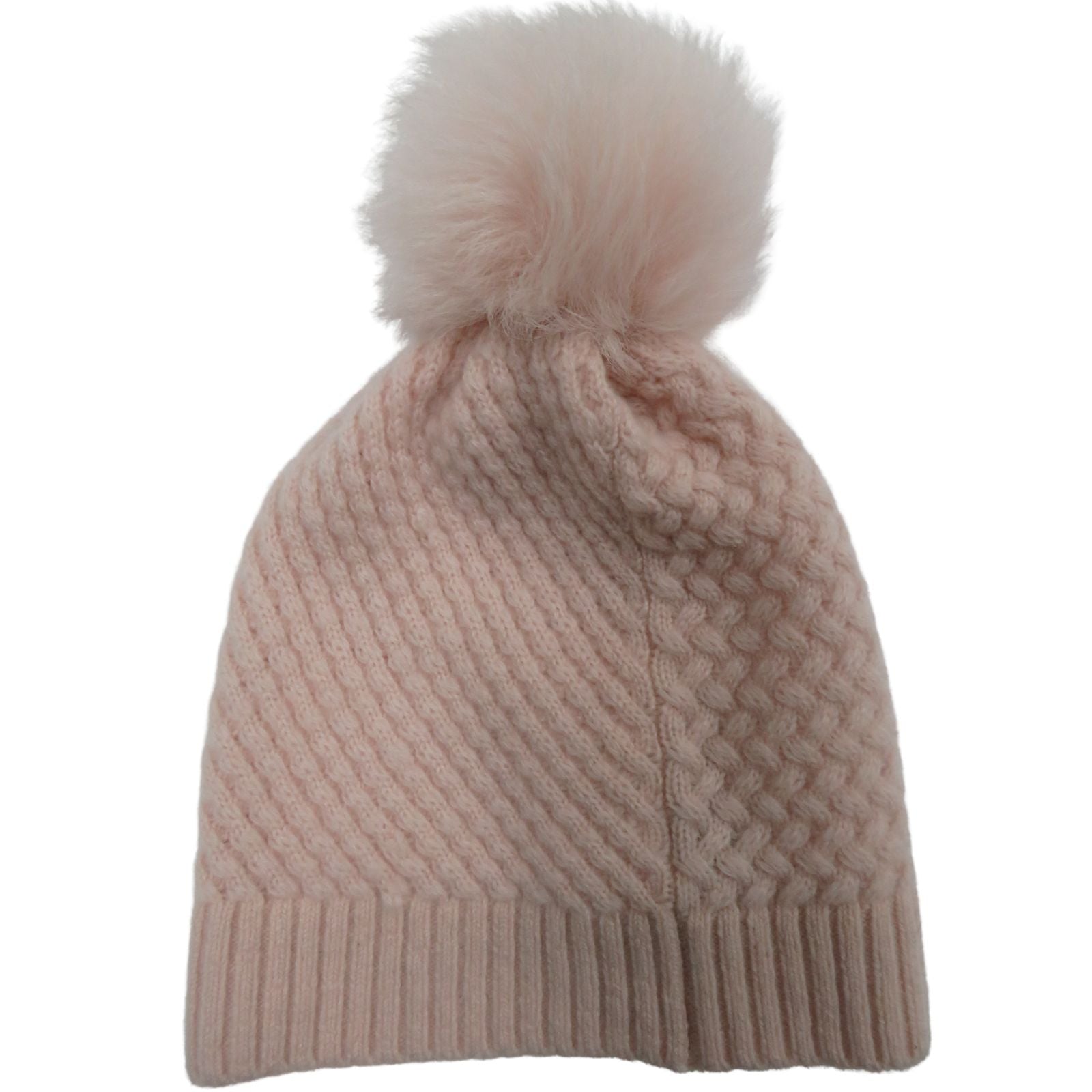 Multitextured Pattern Hat, Soft Pink
