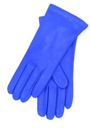 Leather Glove  Cashmere Lining BLUE
