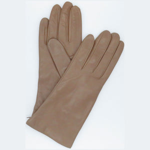 Leather Glove  with Cashmere Lining  NATURAL