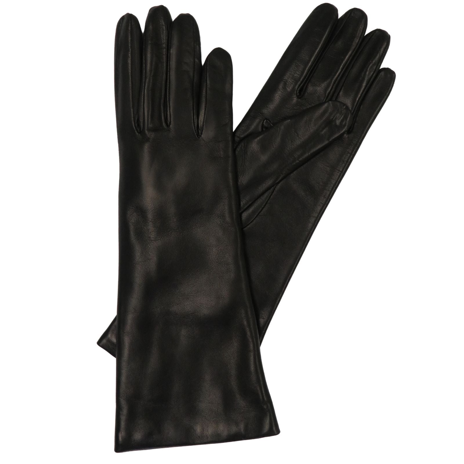 Leather Glove Cashmere Lining BLACK 4 BL LENGTH