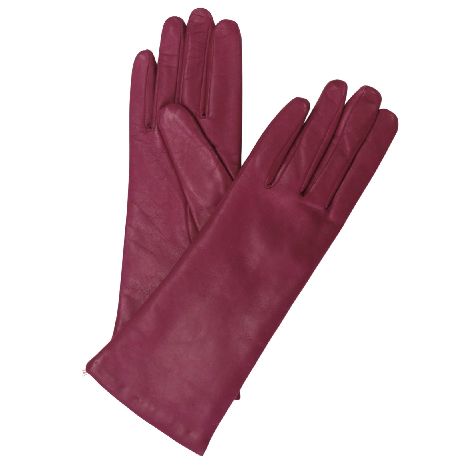 Leather Glove Cashmere Lining CLOVER 4 BL LENGTH