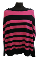 Cashmere Poncho with Sleeves , colourblock