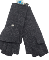 Cashmere CUT FINGER Gloves with attached mitten