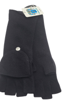 Cashmere CUT FINGER Gloves with attached mitten