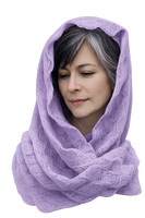 Infinity openwork cashmere , Orchid mist