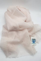 A touch of elegance, ethereal shawl, Palest Pink