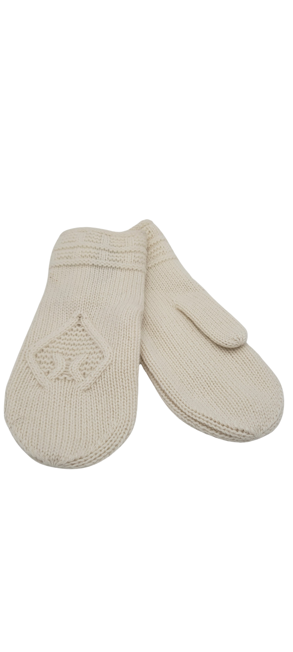 Cashmere mitten, Natural white – Portolano Canada
