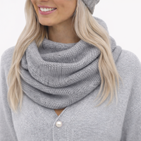 Neckwarmer, not just for winter, silver