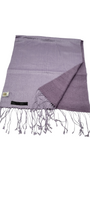 Cashmere Silk reversible woven  scarf