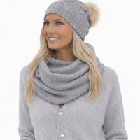 Neckwarmer, not just for winter, silver