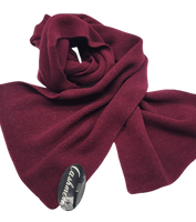 CASHMERE SCARF  10x72  ,  UNISEX,  BORDEAUX