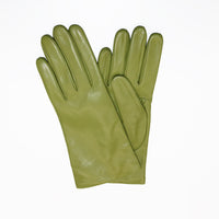 Leather Glove  Cashmere Lining  SAPLING GREEN