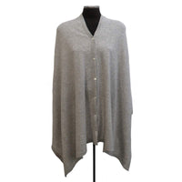 Cashmere travel wrap with buttons