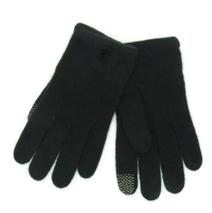 Cashmere glove, keyhole opening, tech fingers