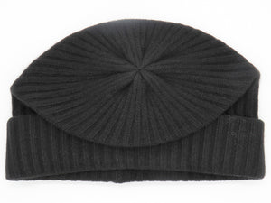 Cashmere hat with folded cuff, UNISEX