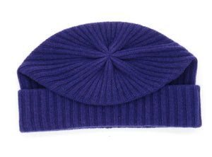 Cashmere hat with folded cuff, UNISEX