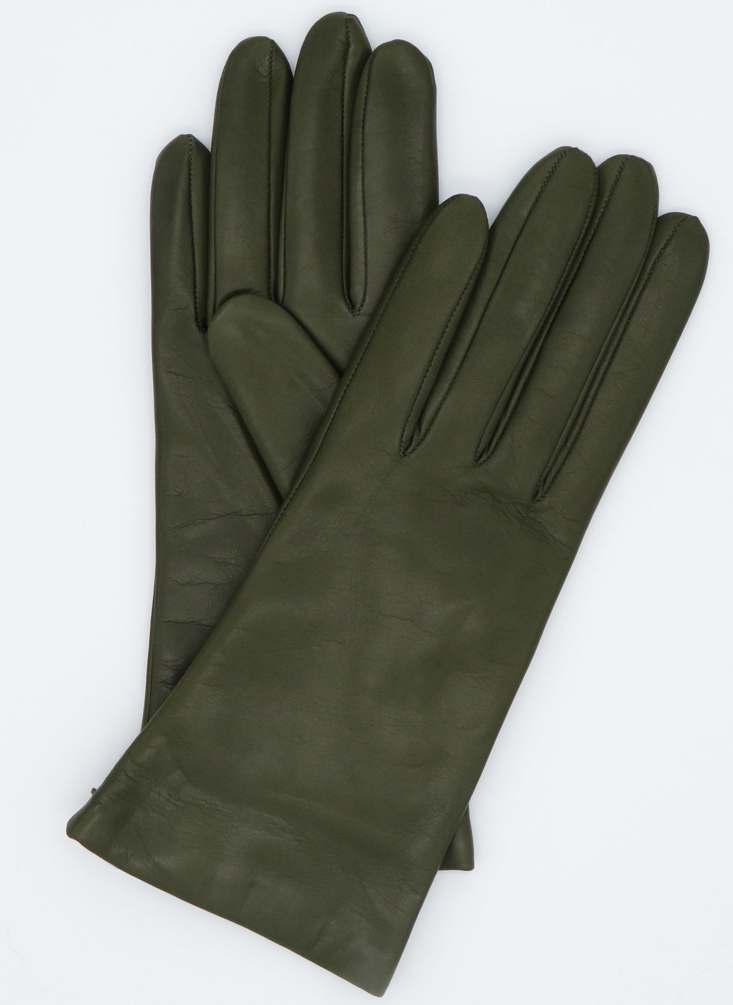 Leather Glove Cashmere Lining LAUREL GREEEN