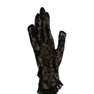 Lace Glove with Rhinestones