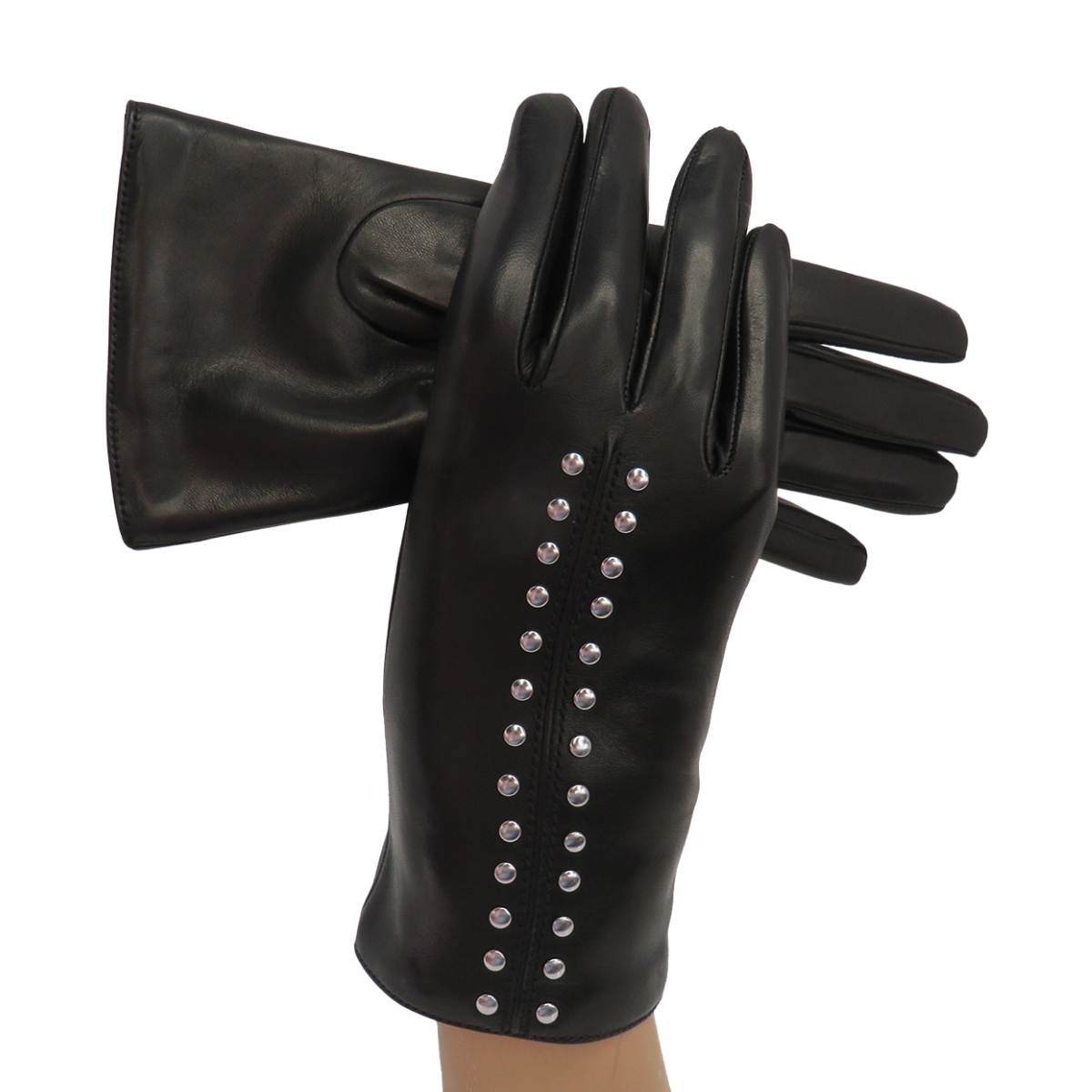 Studs Leather Glove