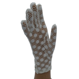 Openwork  Glove with Circular Design