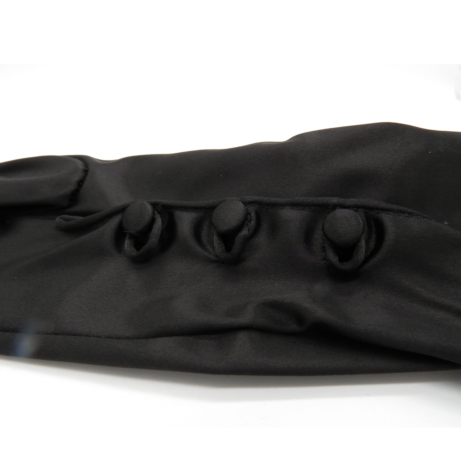 Black Evening Gloves With Buttons